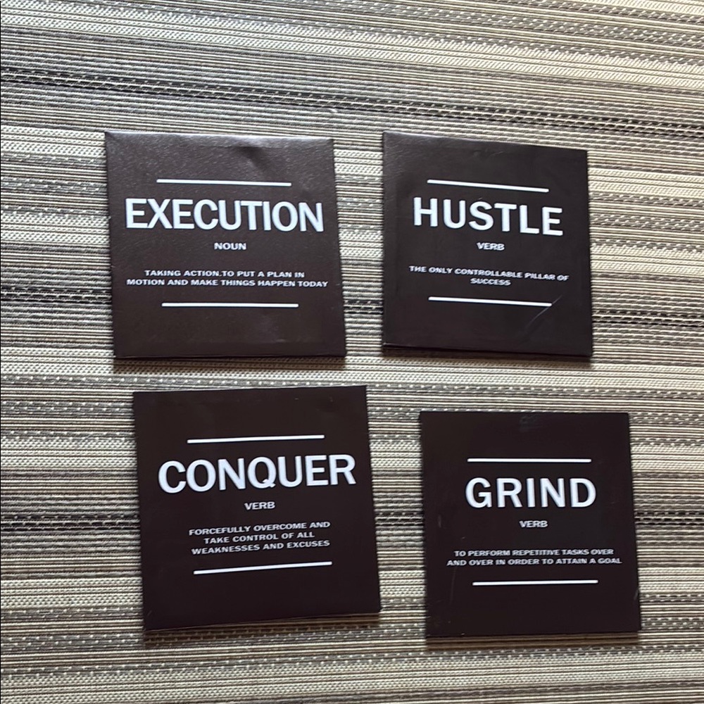 Motivational Quote Coasters Set